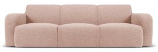 Micadoni Boucle Sofa Molino 3-Sitzer Boucle Puderrosa