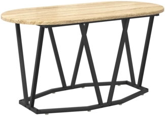 Couchtisch, Sofatisch Sonoma-Eiche 80 x 40 x 40.5 cm Sperrholz und Metall