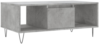 Couchtisch, Sofatisch Betongrau 90 x 50 x 36,5 cm Holzwerkstoff
