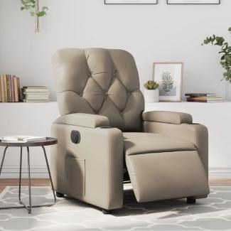 vidaXL Relaxsessel Elektrisch Cappuccino-Braun Kunstleder 3204764