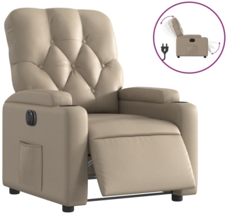 vidaXL Relaxsessel Elektrisch Cappuccino-Braun Kunstleder 3204764