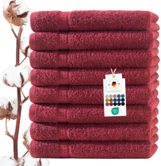 Carpe Sonno Handtuch Set 50x100 cm 100% Baumwolle Handtücher Set 500 g/m2 Frottier Handtuchset, Frottier (Spar-Set, 8-St), Extra Soft & Weich, Saugfähig, Schwer, Atmungsaktiv, schnell trocknend