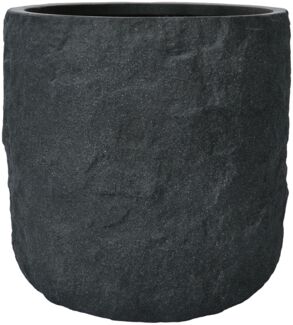 Pflanzgefäß The Rock Pflanzkasten Blumenkasten 53x50,5 cm Steinoptik Anthrazit
