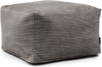 Sitzsack ‘Softbox‘, Bezugstoff - Waves, 100% Polyester, Drak Grey, 40x70x70 cm.