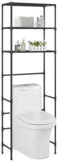 DOTMALL Standregal Badezimmerregal Toilettenregal WC Standregal mit 3 Ablagen 53x28x169cm