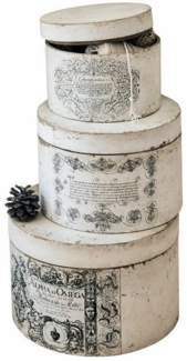 Mirabeau Dekokorb Box 3er Set Willma antikweiß