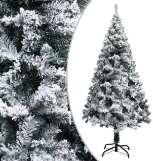 vidaXL Künstlicher Weihnachtsbaum mit Schnee Grün 150 cm PVC 320963