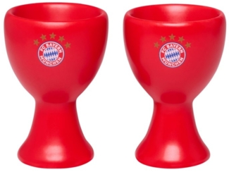 FC Bayern München Eierbecher FC Bayern München Eierbecher I Keramik I 2er-Set I Rot