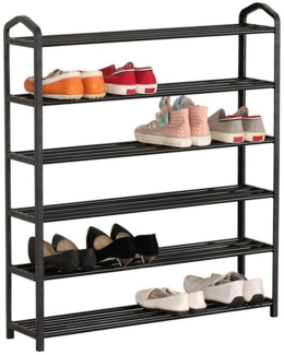 HTI-Living Schuhregal Schuhregal 6 Ebenen Lena Schwarz, Stück 1-tlg, Schuhablage