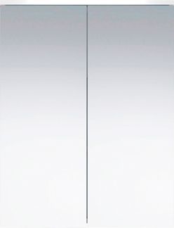 Trendteam 'Wons' Spiegelschrank Badezimmer, Holzwerkstoffe / Dekor Melamin / Spiegelglas weiss, 60 x 78 x 18 cm