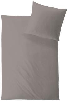 Hefel Tencel™ Lyocell Bettwäsche Classic Uni | 155x220 cm + 80x80 cm | taupe