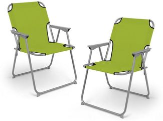 Spetebo Campingstuhl Camping Klappstuhl belastbar bis 120 kg - 2er Set (Anzahl, 1 St), zusammenklappbar
