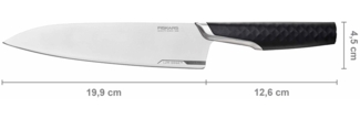 Fiskars Titanium Kochmesser - Klinge 20 cm