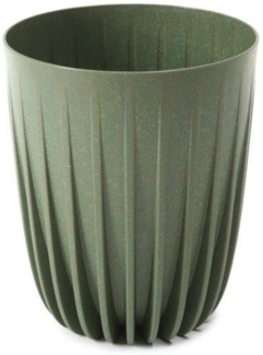 SIENA GARDEN Pflanzgefäß PALMA grün 25 cm Kunststoff/Holz, 25 x 25 x 29,7 cm