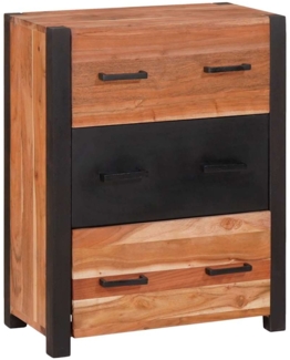 vidaXL Sideboard 3 pcs Braun 165 x 30 x 75 cm Massivholz Akazie 3321527