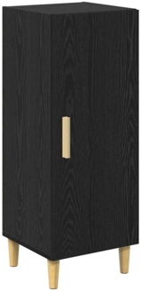 vidaXL Sideboard Schwarz Eichen-Optik 34,5 x 34 x 90 cm Holzwerkstoff 880924