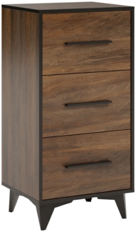 Schubladenkommode "Frida" Kommode Hochkommode 47cm shirin walnuss schwarz