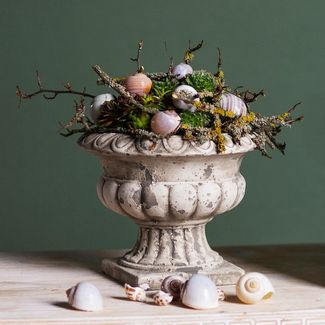 Viana Übertopf Pflanzschale im Antik-Look für stilvolle Dekoration