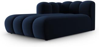 Micadoni Chaise Longue Lupine 2-Sitzer Links Samtstoff Königsblau