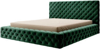 Eltap Bett Princce (Softis 33) 140x200 Metallrahmen, Gaslift, Box , Beige, 232 x 117 x 221 cm