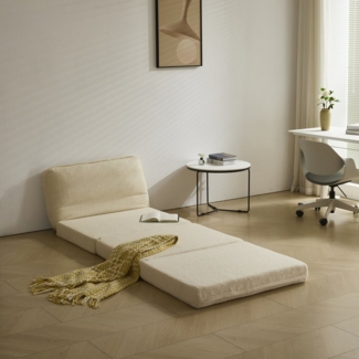 HAUSS SPOLE Sitzsack 2-Sitzer Lazy-Sofa aus Teddy-Samt, modernes Design, Wohnzimmer Beige (1 St)