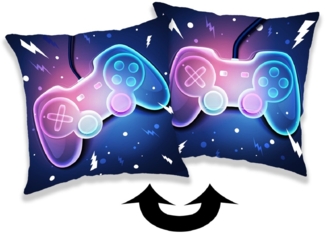 Gamer Kopfkissen (1 Stück) Premium Dekokissen mit beidseitigem Digitaldruck