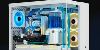 CORSAIR Geh mATX 2500X LINK Tempered Glass White