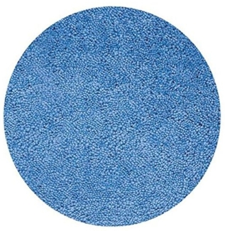 Spirella Badteppich Badematte Duschvorleger Mikrofaser Hochflor | flauschig | rutschhemmend | geeignet für Fußbodenheizung |60 cm Rund | Blau