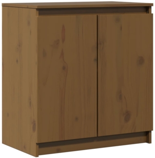 vidaXL Beistellschrank Honigbraun 60x36x65 cm Massivholz Kiefer 808101