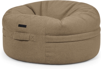 Sitzsack ‘Roll 105‘, Bezugstoff - Teddy, 100% Polyester, Camel, 50x105x105 cm.