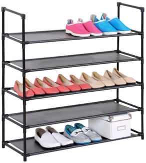 IDIMEX Schuhregal WILLY, Schuhregal Stoffregal Steckregal Kellerregal 20 Paar Schuhe Standregal