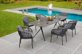 LC Garden »Bari« Gartentisch 240x100cm anthrazit