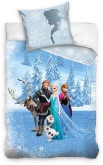 Disney Frozen Die Eiskönigin Bettwäsche Set 135x200 + 80x80 cm (2-tlg. ) Sven aus 100% Baumwolle