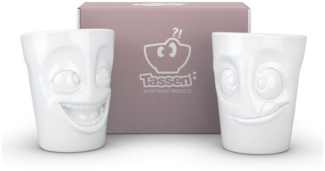 FIFTYEIGHT PRODUCTS Becher Becher Set Nr. 3 - witzig + lecker - jeweils 350 ml - OHNE HENKEL