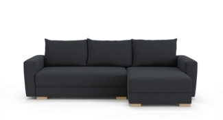 INOSIGN Ecksofa MAGHERA universell Schlafsofa mit Bettkasten, Maße B/T/H: 255/142/84cm, L-Form mit Recamiere rechts oder links montierbar, hoher Sitzkomfort