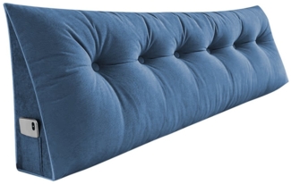 JEOBEST Rückenkissen Dreieckiges Lesekissen, Keilkissen mit Seitenfach, 1-tlg, 180cm breit, Kissen mit abnehmbarem und waschbarem Bezug