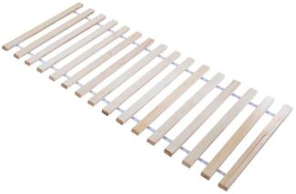 roba Rollrost 70 x 140 cm - Roll-Lattenrost für roba Montessori Hausbetten - aus unbehandeltem Naturholz