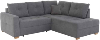 Ecksofa Herford / Heidelberg , Stoff , Grau , 228 x 94 x 199 cm