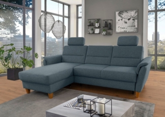 Home affaire Ecksofa Palmera L-Form, B: 244 cm, optional Bettfunktion & Bettkasten, Federkern