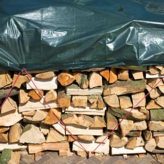 Nature Holzplane 5x6 m PE Grün 6072420