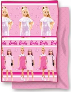 Barbie Tagesdecke 150x250 cm Steppdecke im Barbie-Design für Kinderzimmer