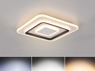Trio Leuchten LED Deckenleuchte Jora 46W RGB, weiß matt