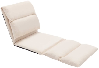 vidaXL Bodenstuhl Faltbar Creme Mikrofaser [325263]