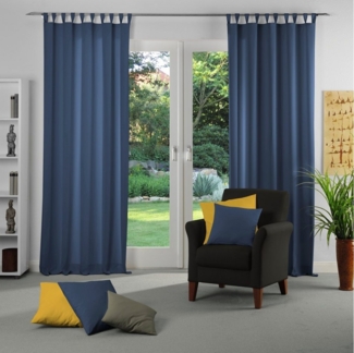 Wirth Vorhang Umea (1 St), Schlaufen, blickdicht, Jacquard