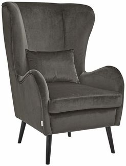 Home affaire Sessel Salla auch in Fellimitat und Feincord, viele Bezugsarten, Ohrensessel, wahlweise mit oder ohne Hocker, großer Sessel: Maße B/T/H: 78/94/118cm