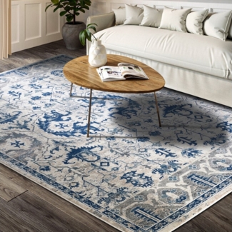 Villeroy & Boch Teppich Emmanuel, rechteckig, Höhe: 11 mm, Läufer, Orient, Wohnzimmer, Schlafzimmer, Klassisch, Kurzflor, Weich