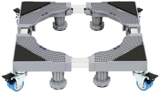 Clanmacy Untergestell Waschmaschinen Untergestell Sockel - Podeste 8 Beine+4 Räder