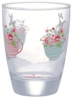 Greengate Wasserglas Alma Flowers White GLAWATAFL0112