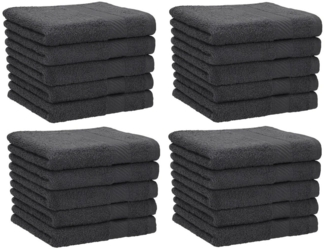 Betz Seiftuch 20 Stück Seiftücher Palermo Größe 30x30 cm Farbe anthrazit