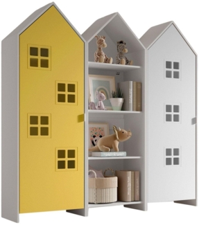 Schrank Casami Bruges 37 x 172,8 x 171,3 cm MDF Gelb Weiß